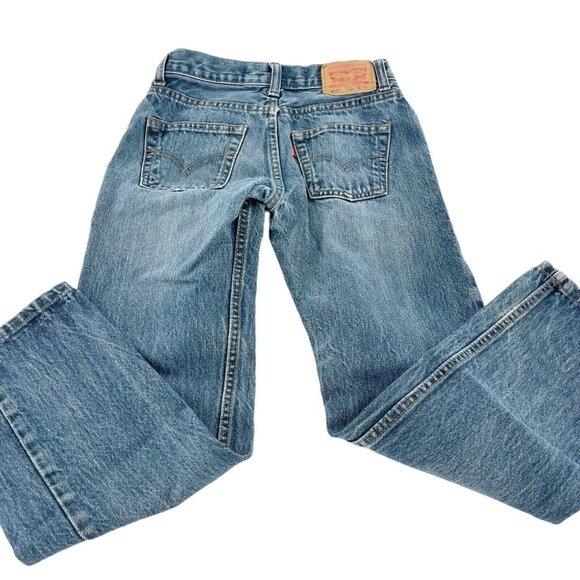 Levis Youth Boys 514 Straight Regular Jeans Blue Denim 10R 24x25 cotton kids - Picture 2 of 11